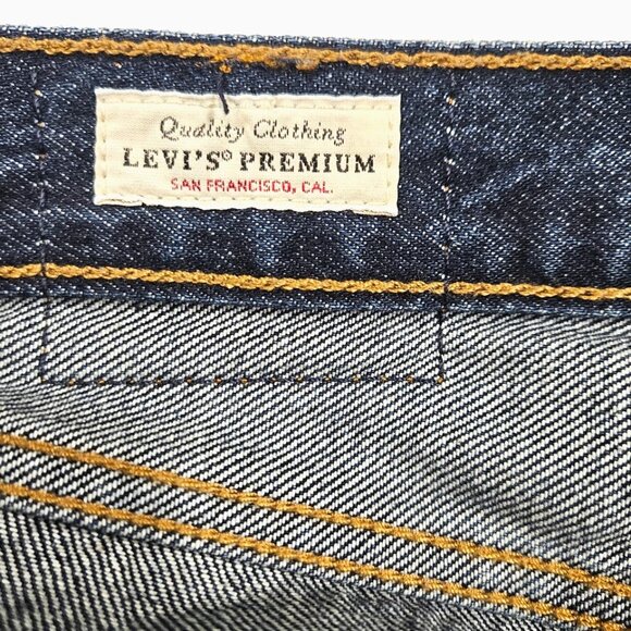 Levi’s 501 Men’s Original Fit Button Fly Jeans W27 L32 Dark Wash - Picture 4 of 10